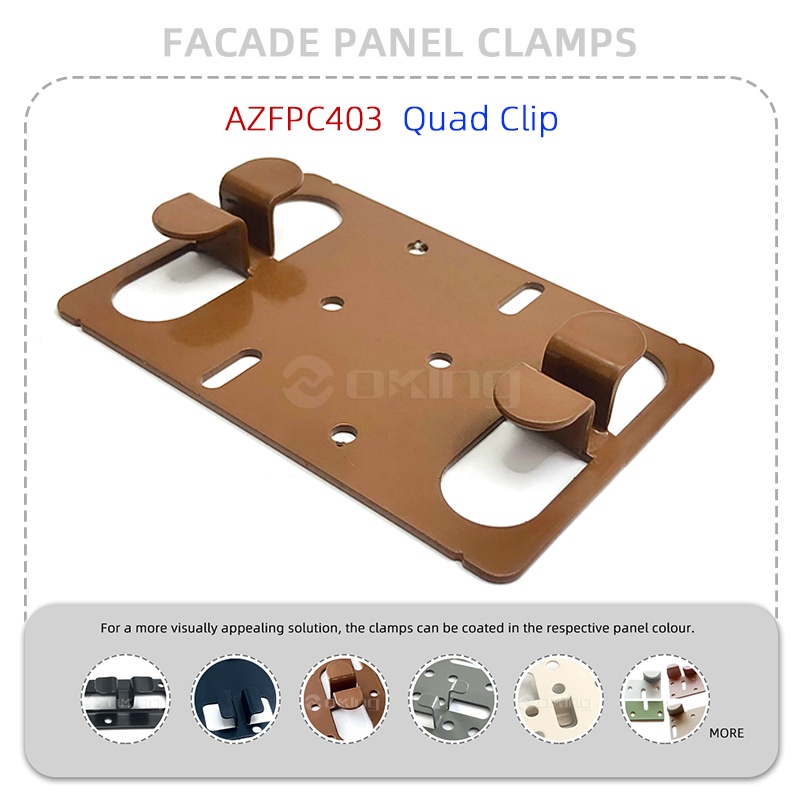 AZFPC403 Quad Clip Systém svorek fasádních panelů z nerezové oceli