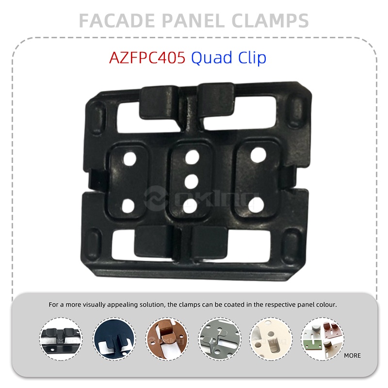 AZFPC405 Quad Clip Systém uchycení fasádních panelů z nerezové oceli